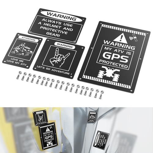 4pcs fender warning tags - 4pcs,